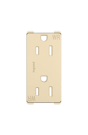 Legrand - 885TRWRLA - Outdoor Outlet - radiant - Light Almond
