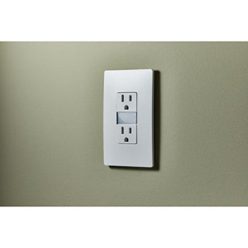 Legrand - NTL885TRW - 15A Tamper-Resistant Outlet with Night Light - radiant - White