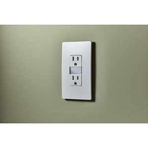 Legrand - NTL885TRW - 15A Tamper-Resistant Outlet with Night Light - radiant - White