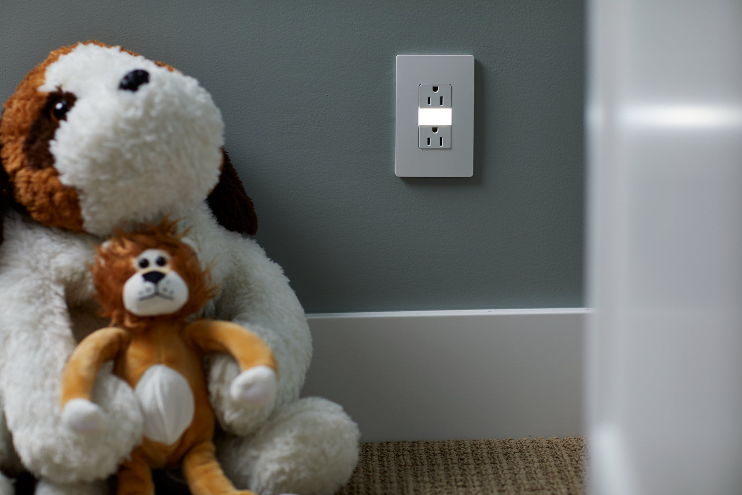 Legrand - NTL885TRW - 15A Tamper-Resistant Outlet with Night Light - radiant - White