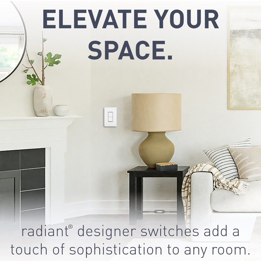 Legrand - RCD33W - Two Single Pole/3-Way Switches - radiant - White
