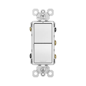 Legrand - RCD33W - Two Single Pole/3-Way Switches - radiant - White