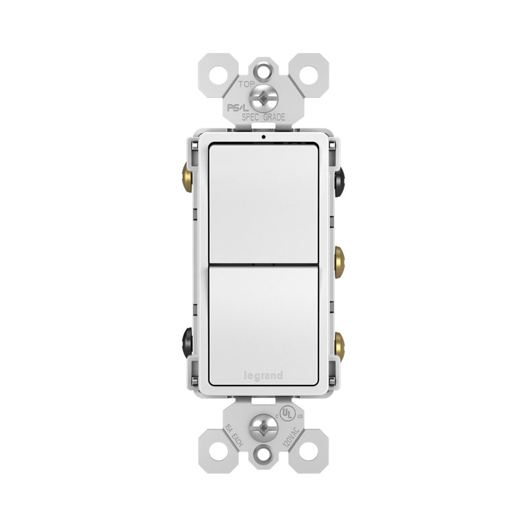 Legrand - RCD33W - Two Single Pole/3-Way Switches - radiant - White