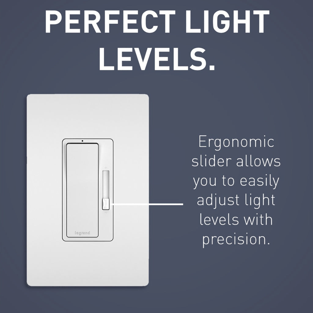 Legrand - RH703PTUW - Tru-Universal Single Pole/3-Way Dimmer - radiant - White