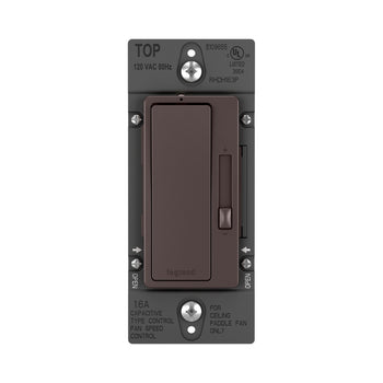 Legrand - RHDH163PBCCCV4 - Fan Speed Control Switch and De-Hummer, Single-Pole/3-Way - radiant - Bi-Color