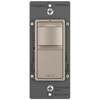 Legrand - RRW600UBCCCV4 - Single Pole 3-Way Occupancy Sensor - radiant - Dark Bronze