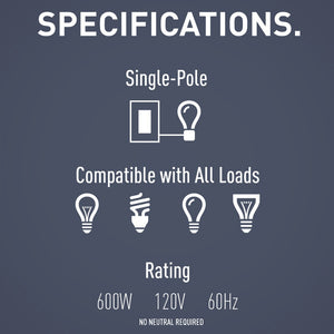 Legrand - RRW600UBCCCV4 - Single Pole 3-Way Occupancy Sensor - radiant - Dark Bronze