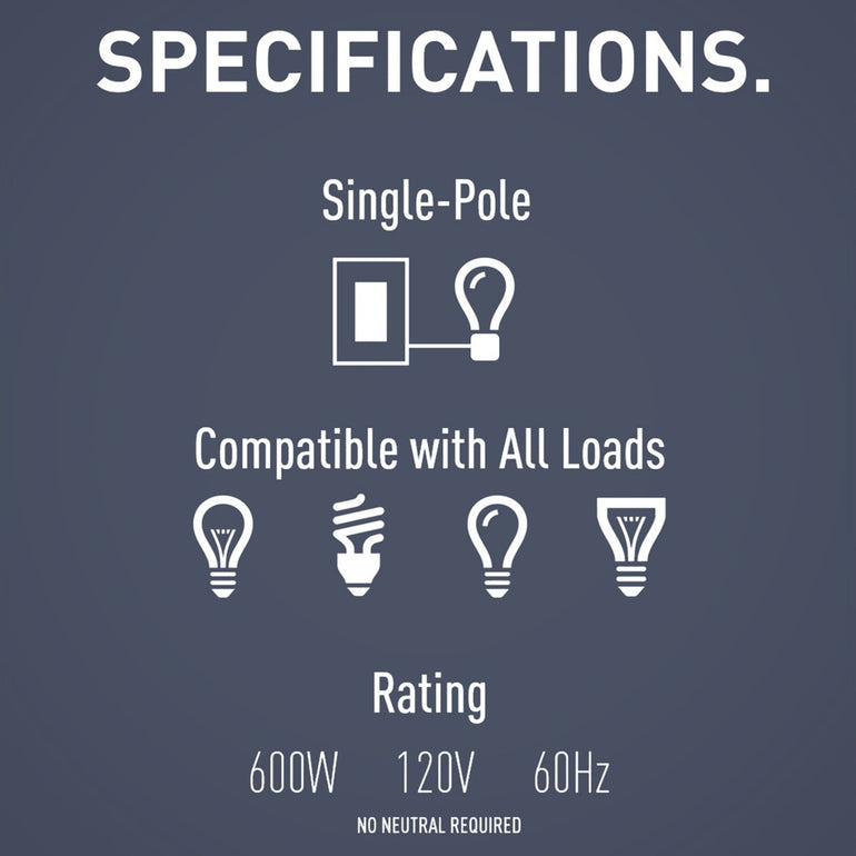 Legrand - RRW600UBCCCV4 - Single Pole 3-Way Occupancy Sensor - radiant - Dark Bronze