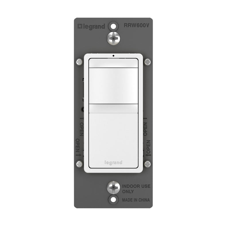 Legrand - RRW600VTC - Single-Pole 3-Way Vacancy Sensor - radiant - White