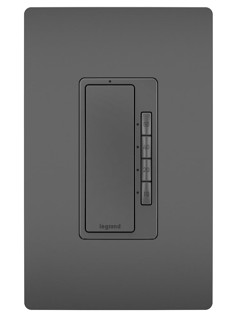 Legrand - RT2BK - 4-Button Digital Timer - radiant - Black