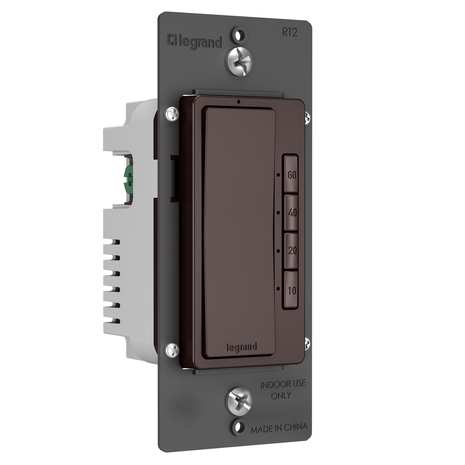 Legrand - RT2DBCCV4 - 4-Button Digital Timer - radiant - Dark Bronze