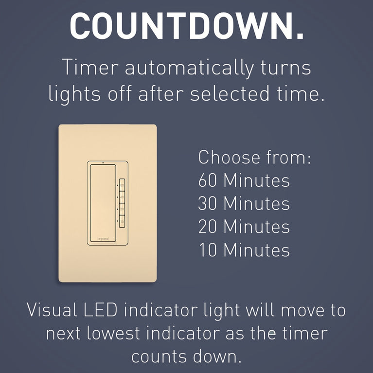 Legrand - RT2I - 4-Button Digital Timer - radiant - Ivory