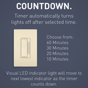 Legrand - RT2LA - 4-Button Digital Timer - radiant - Light Almond