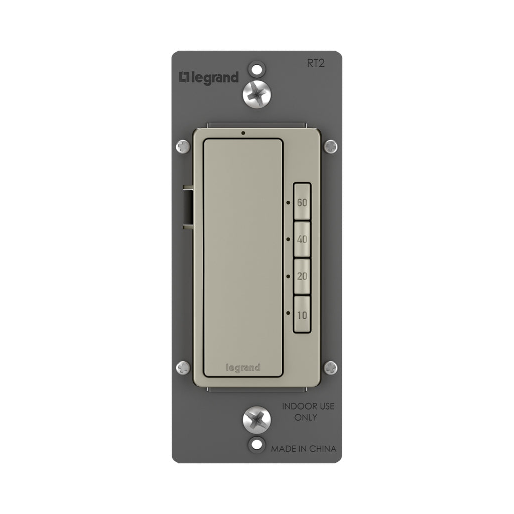 Legrand - RT2NICCV4 - 4-Button Digital Timer - radiant - Nickel