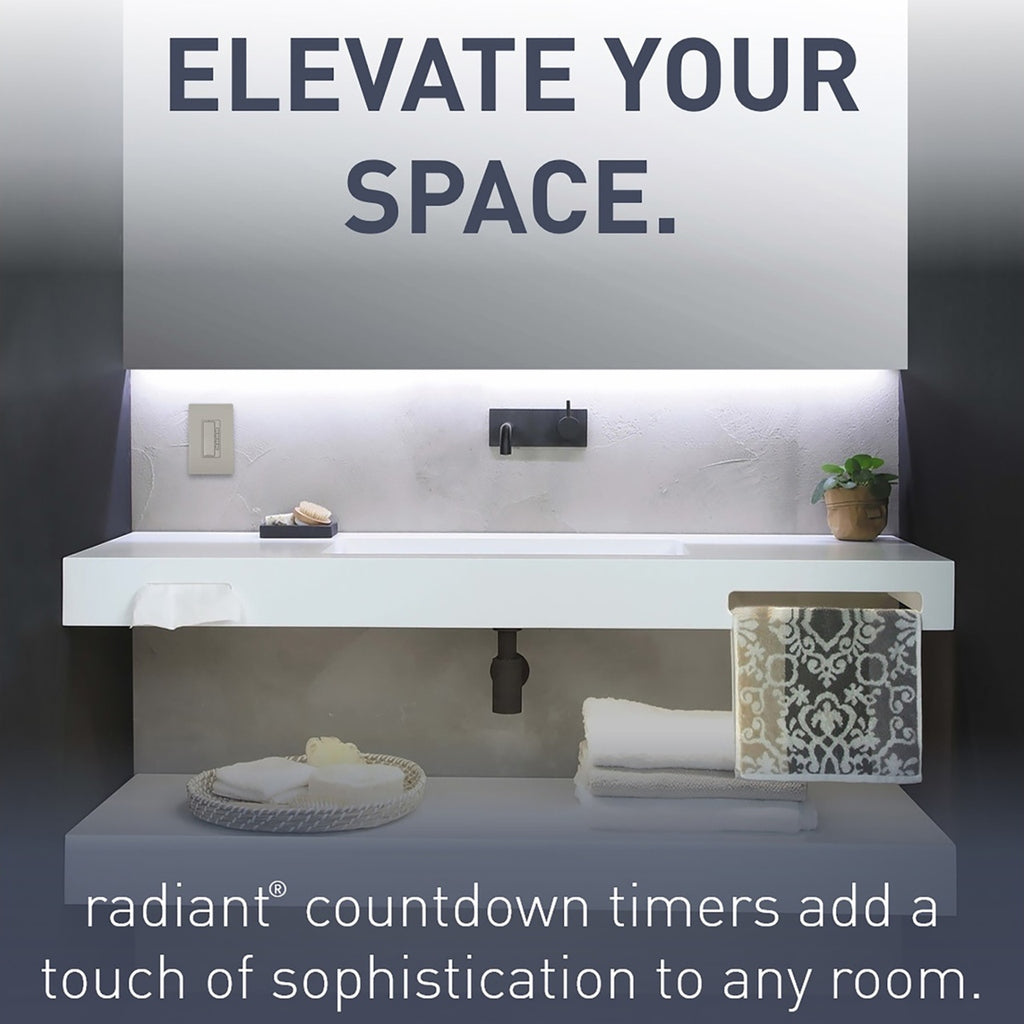 Legrand - RT2NICCV4 - 4-Button Digital Timer - radiant - Nickel