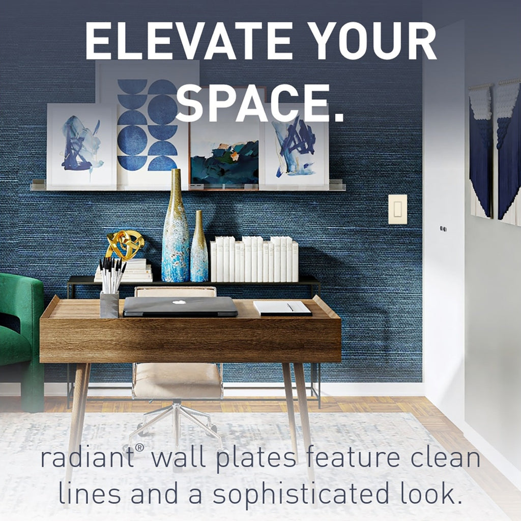 Legrand - RWP26LA - One-Gang Screwless Wall Plate - radiant - Light Almond