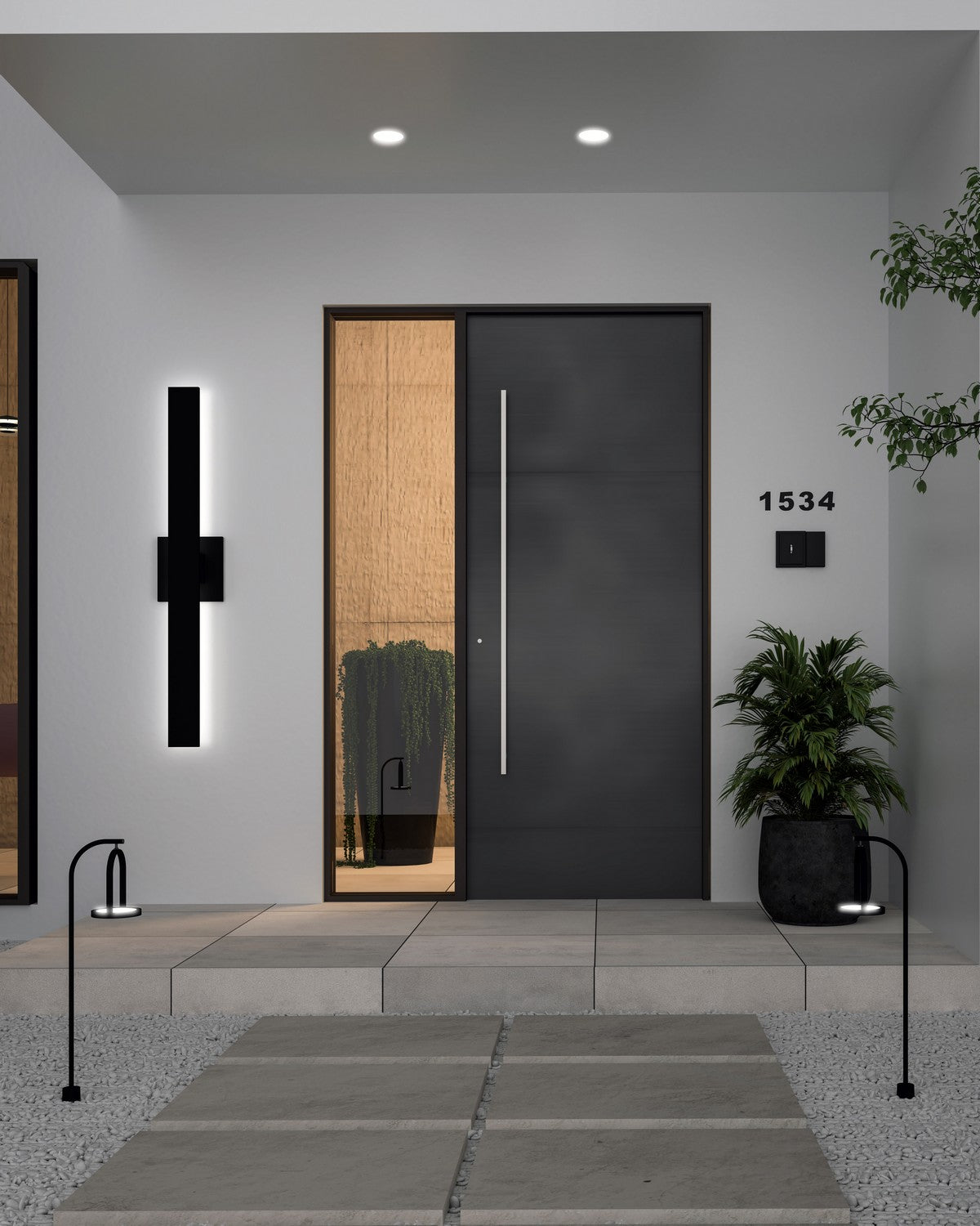 Kuzco Lighting - AT7928-BK - LED Wall Sconce - Vesta - Black