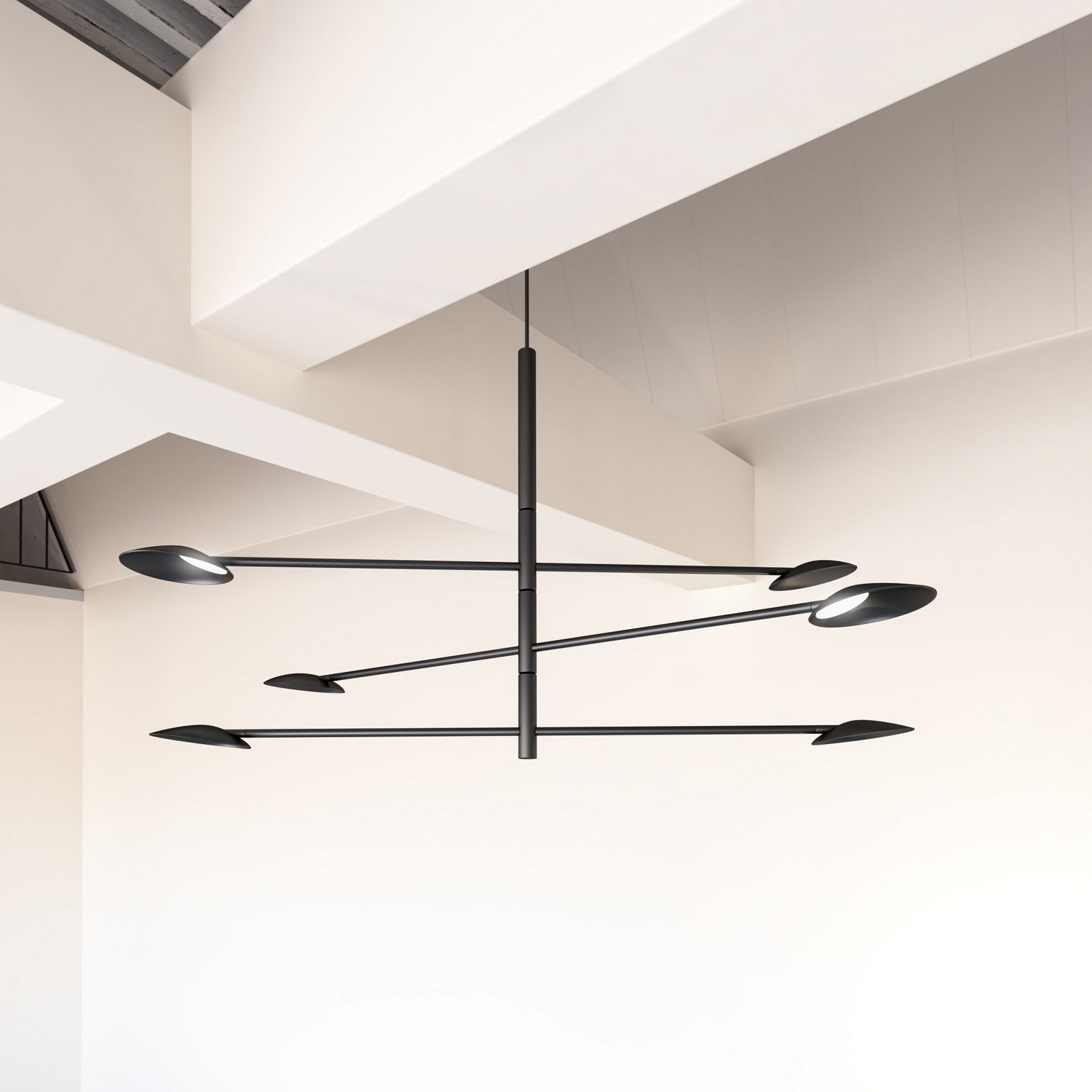 Kuzco Lighting - CH90136-BK - LED Chandelier - Rotaire - Black