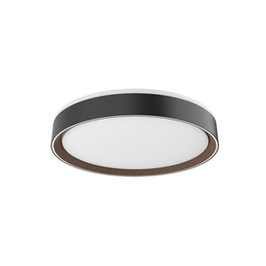 Kuzco Lighting - FM43916-BK/WT - LED Flush Mount - Essex - Black/Walnut