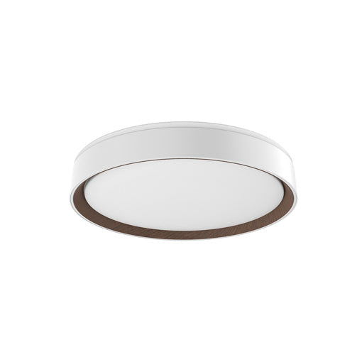 Kuzco Lighting - FM43916-WH/WT - LED Flush Mount - Essex - White/Walnut