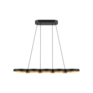 Kuzco Lighting - LP90838-BK/GD - LED Island Pendant - Maestro - Black/Gold