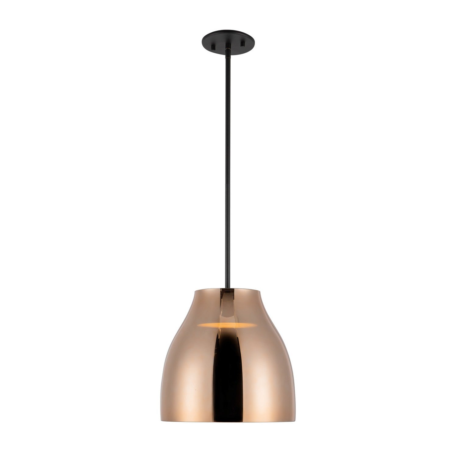 Kuzco Lighting - PD62012-BK/CP - LED Pendant - Trinity - Black/Copper