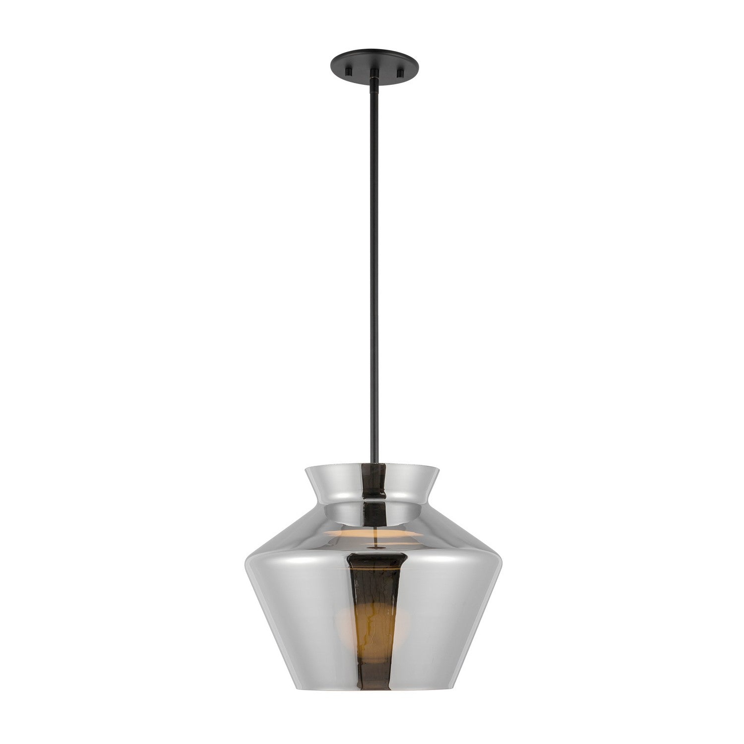 Kuzco Lighting - PD62013-BK/CH - LED Pendant - Trinity - Black/Chrome