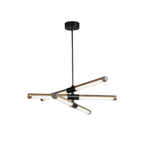 ET2 - E24943-APBK - LED Pendant - Rollo - Antique Pecan / Black