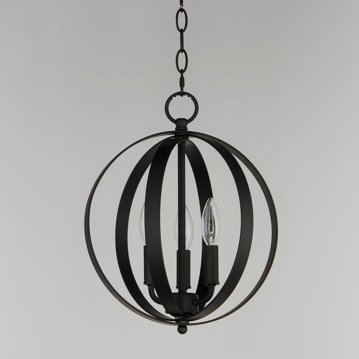 Maxim - 10030BK - Three Light Chandelier - Provident - Black