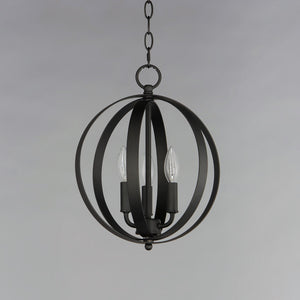 Maxim - 10030BK - Three Light Chandelier - Provident - Black