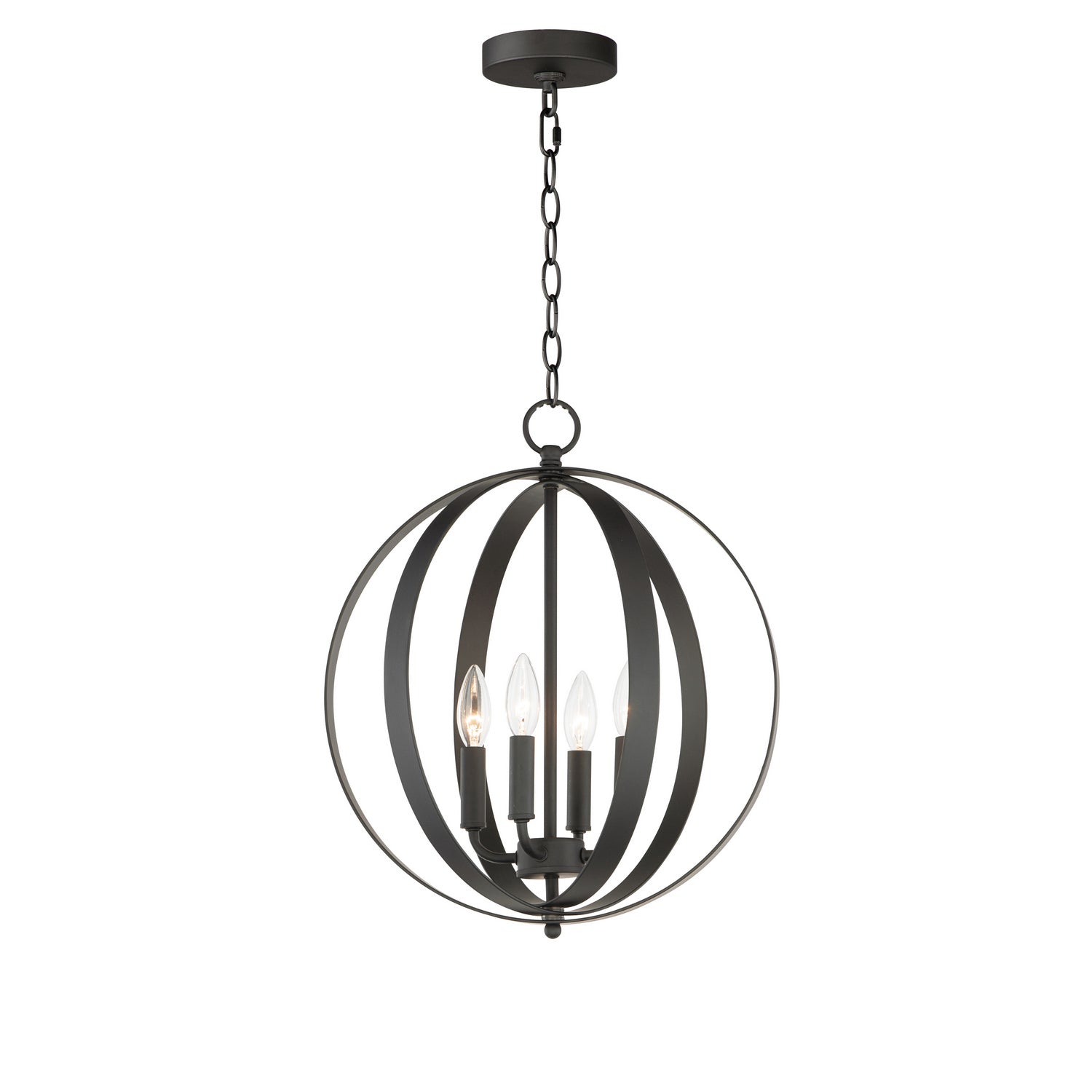 Maxim - 10031BK - Four Light Chandelier - Provident - Black