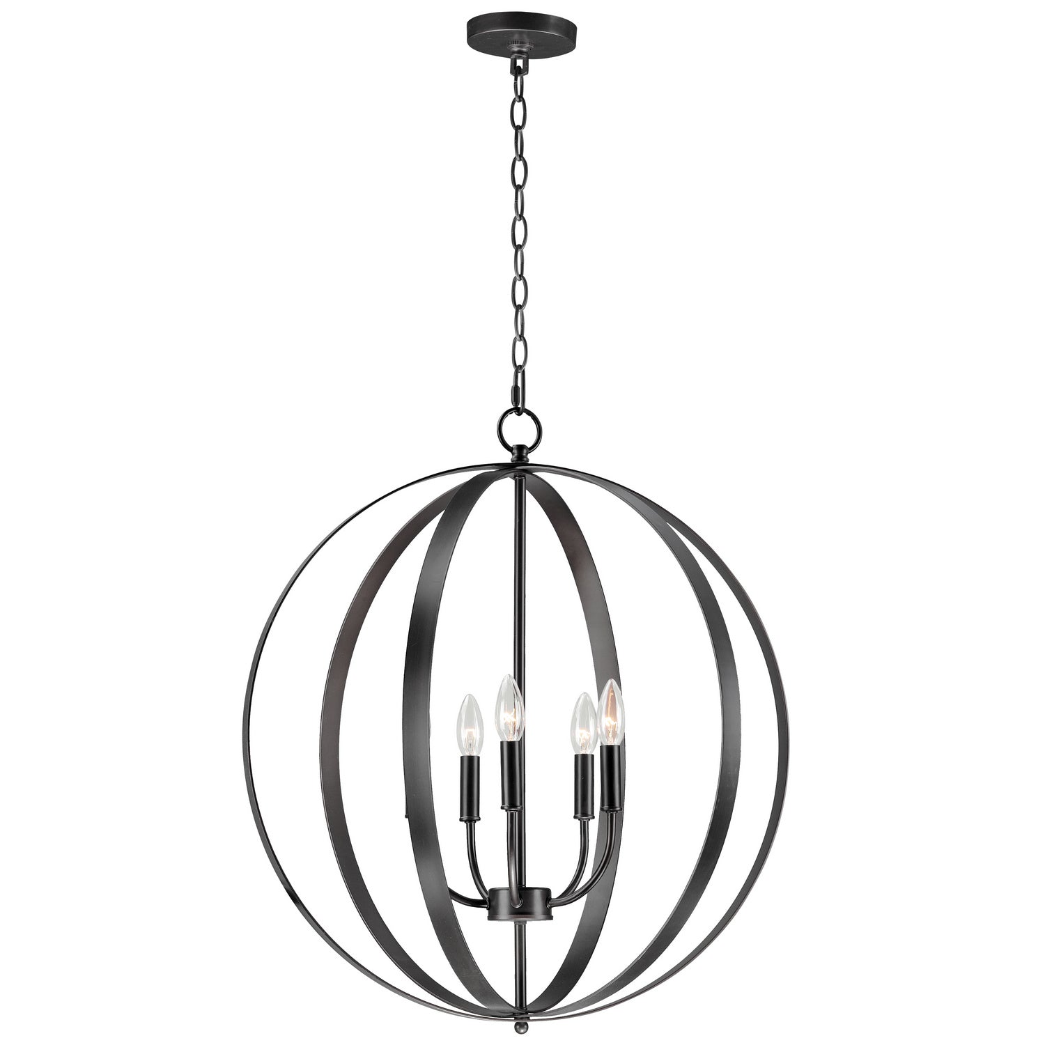 Maxim - 10032BK - Five Light Chandelier - Provident - Black