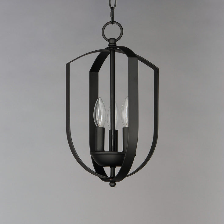 Maxim - 10033BK - Three Light Chandelier - Provident - Black