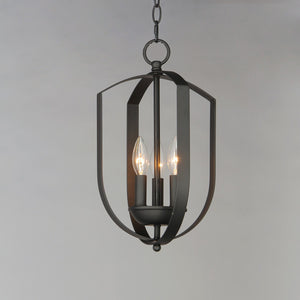 Maxim - 10033BK - Three Light Chandelier - Provident - Black