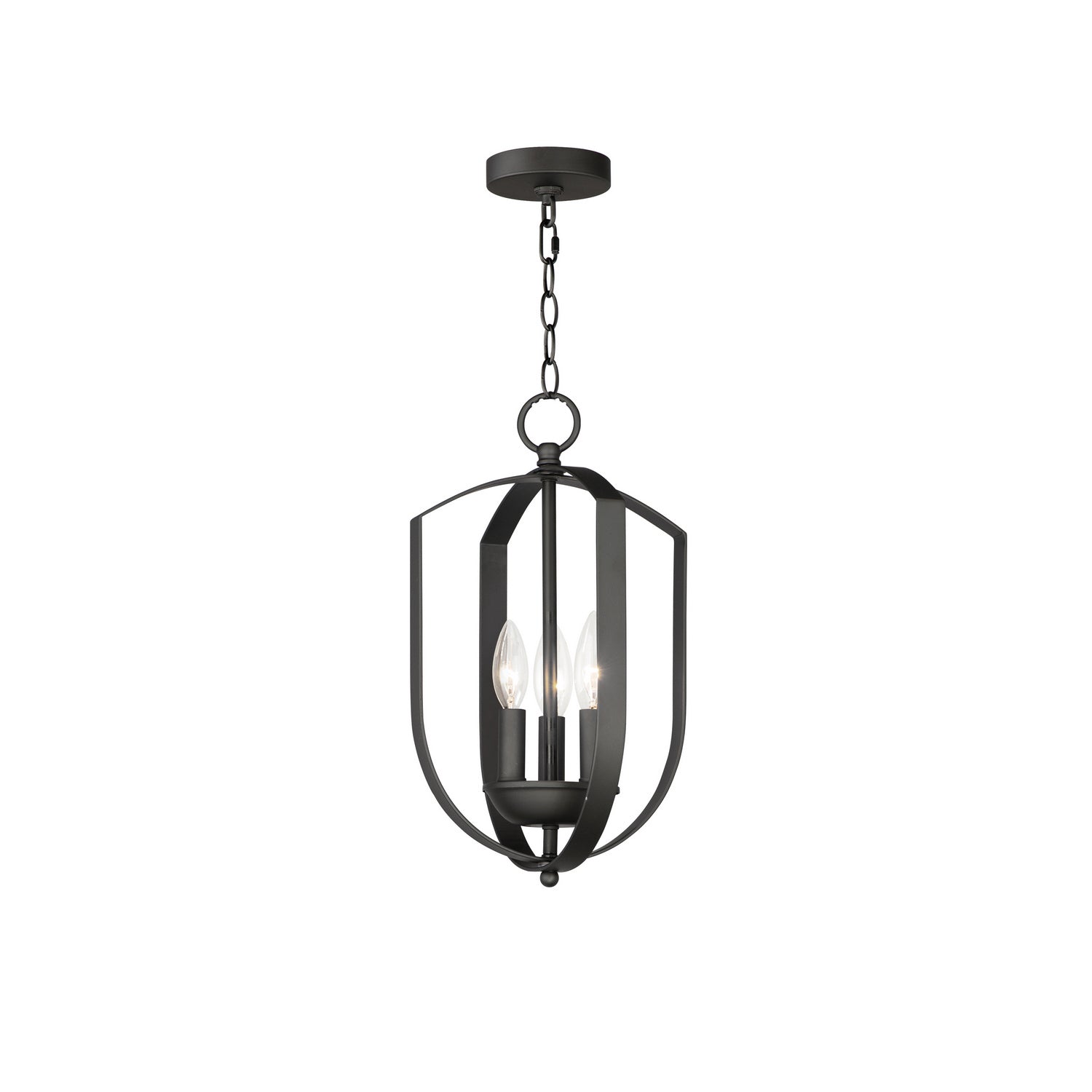 Maxim - 10033BK - Three Light Chandelier - Provident - Black