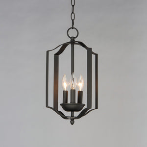 Maxim - 10035BK - Three Light Chandelier - Provident - Black