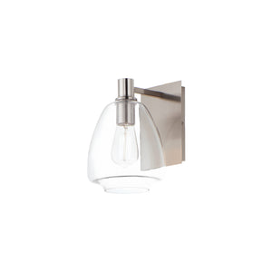 Maxim - 11111CLSN - One Light Wall Sconce - Babylon - Satin Nickel