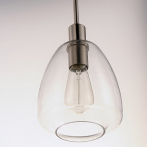 Maxim - 11112CLSN - One Light Pendant - Babylon - Satin Nickel