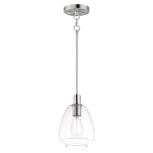 Maxim - 11112CLSN - One Light Pendant - Babylon - Satin Nickel