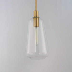 Maxim - 11114CLSBR - One Light Pendant - Babylon - Satin Brass