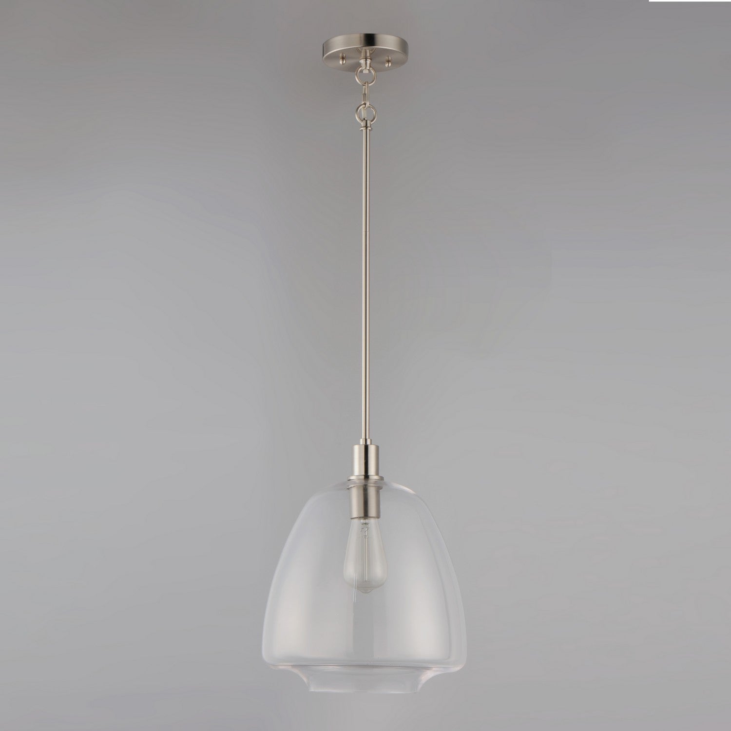 Maxim - 11116CLSN - One Light Pendant - Babylon - Satin Nickel