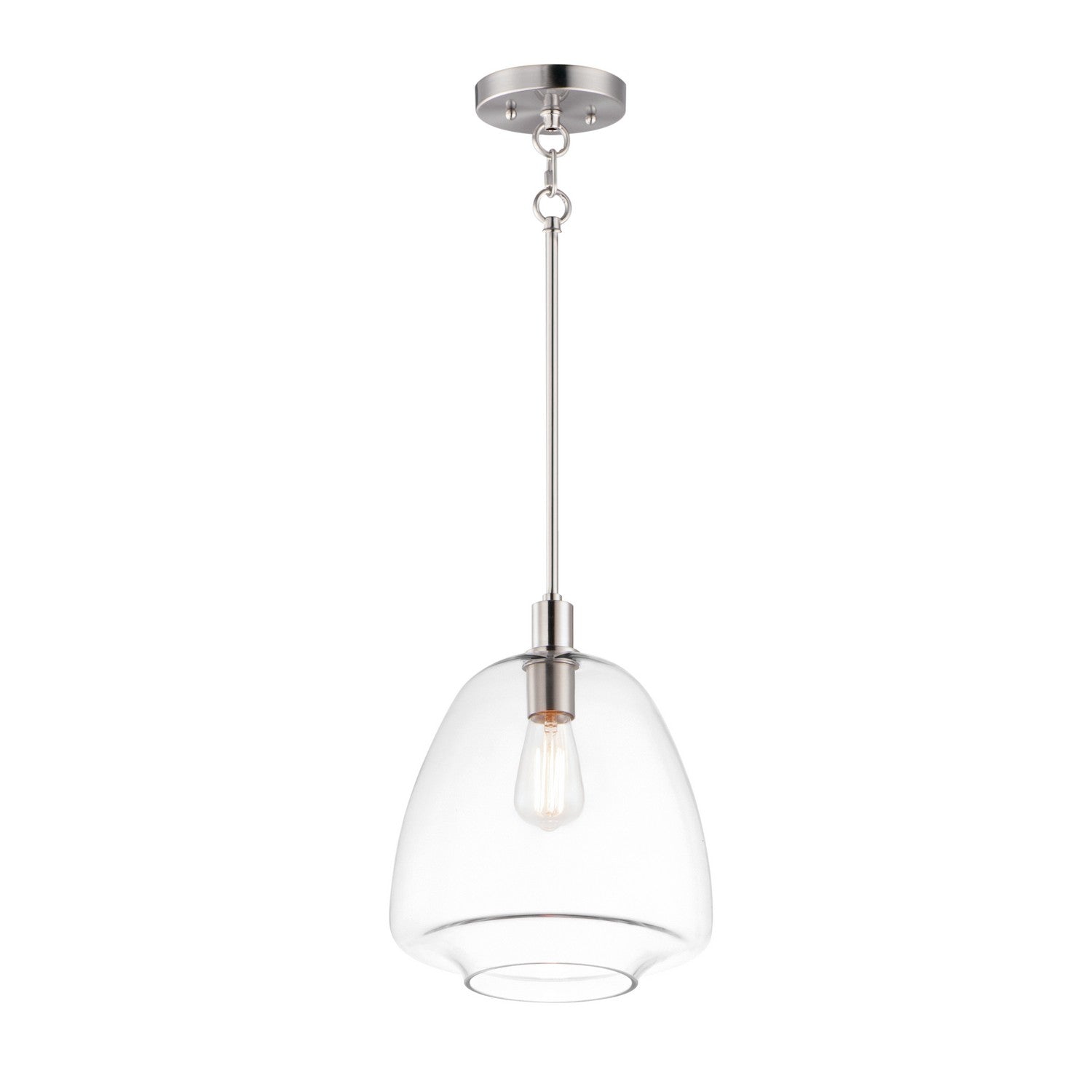 Maxim - 11116CLSN - One Light Pendant - Babylon - Satin Nickel