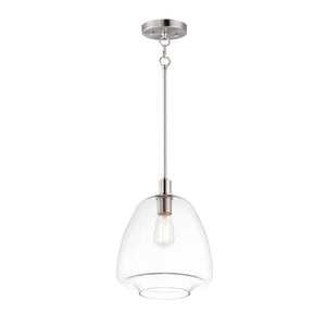 Maxim - 11116CLSN - One Light Pendant - Babylon - Satin Nickel