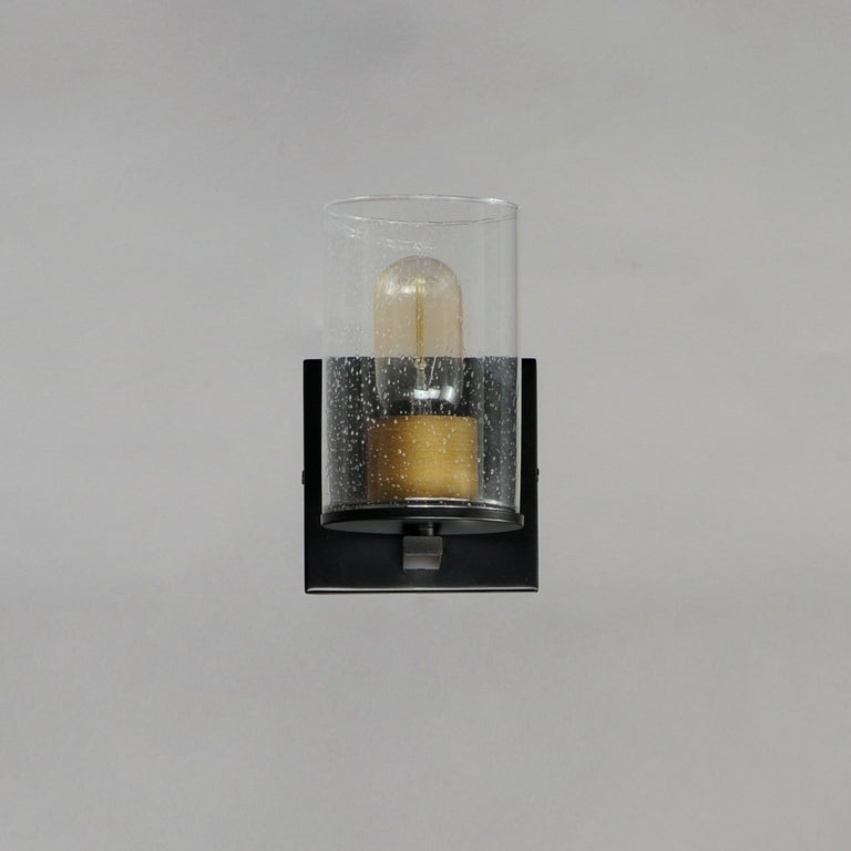 Maxim - 11841CDABBK - One Light Bath Vanity - Sleek - Antique Brass / Black