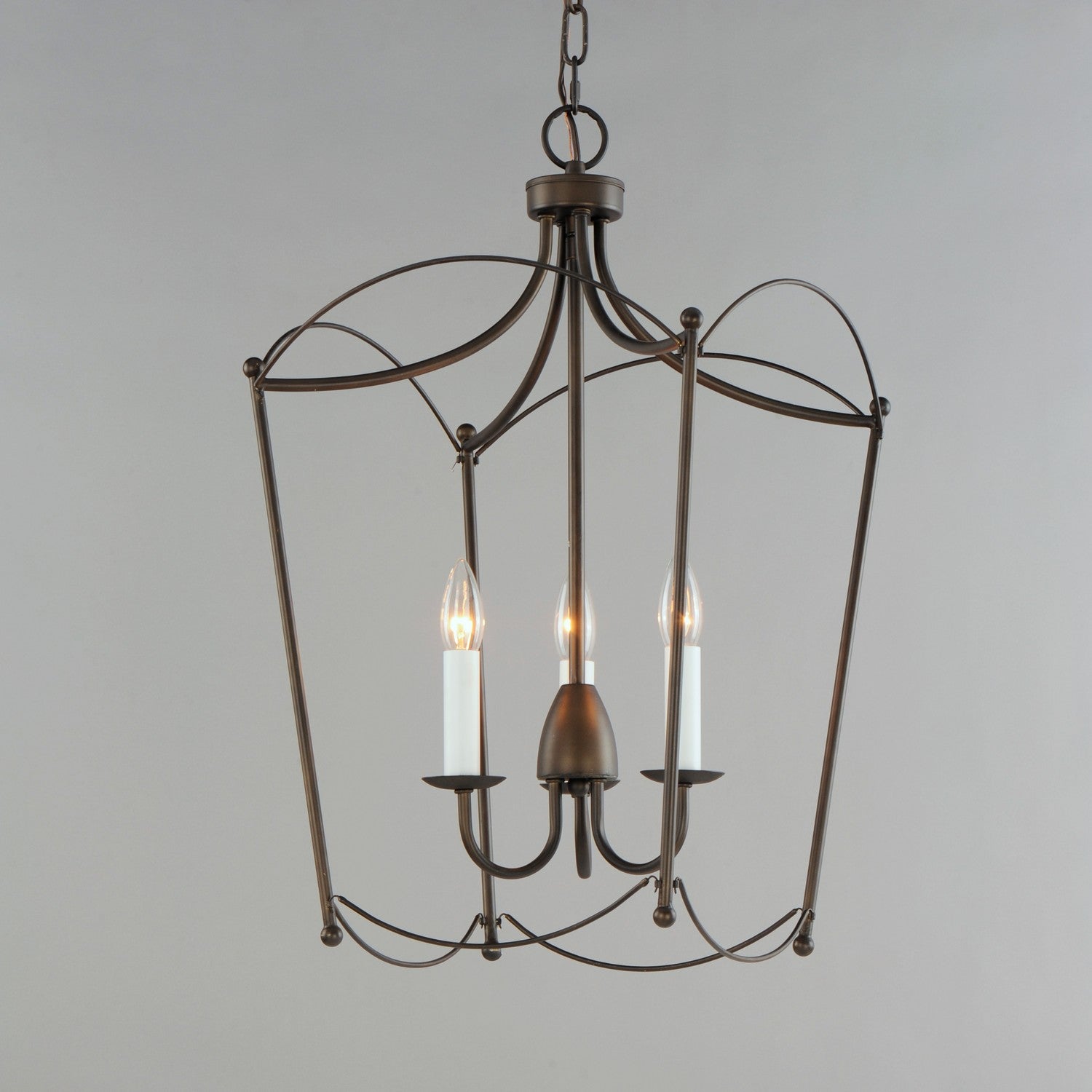 Maxim - 12163CHB - Three Light Pendant - Plumette - Chestnut Bronze