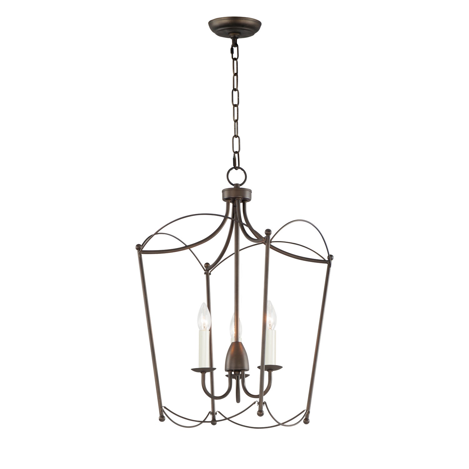 Maxim - 12163CHB - Three Light Pendant - Plumette - Chestnut Bronze