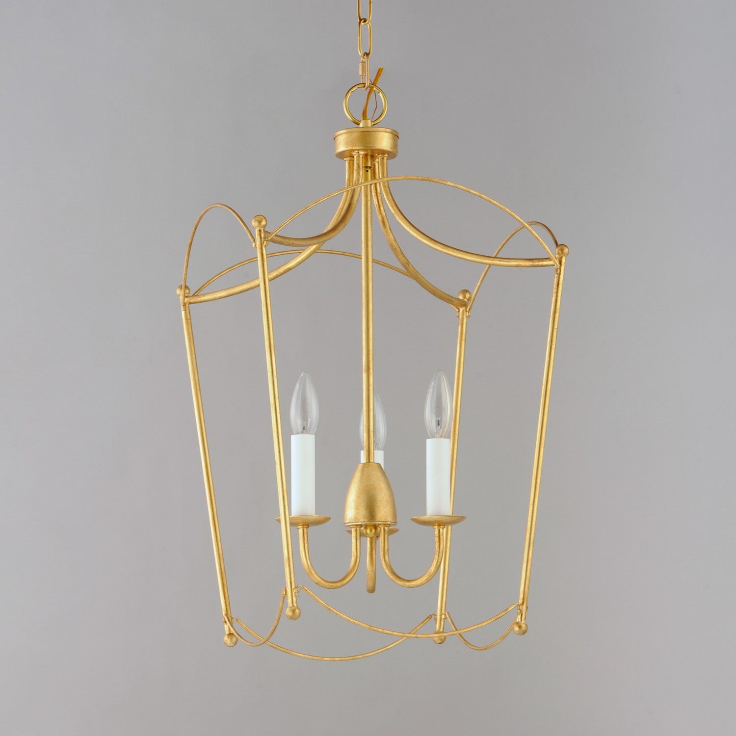 Maxim - 12163GL - Three Light Pendant - Plumette - Gold Leaf