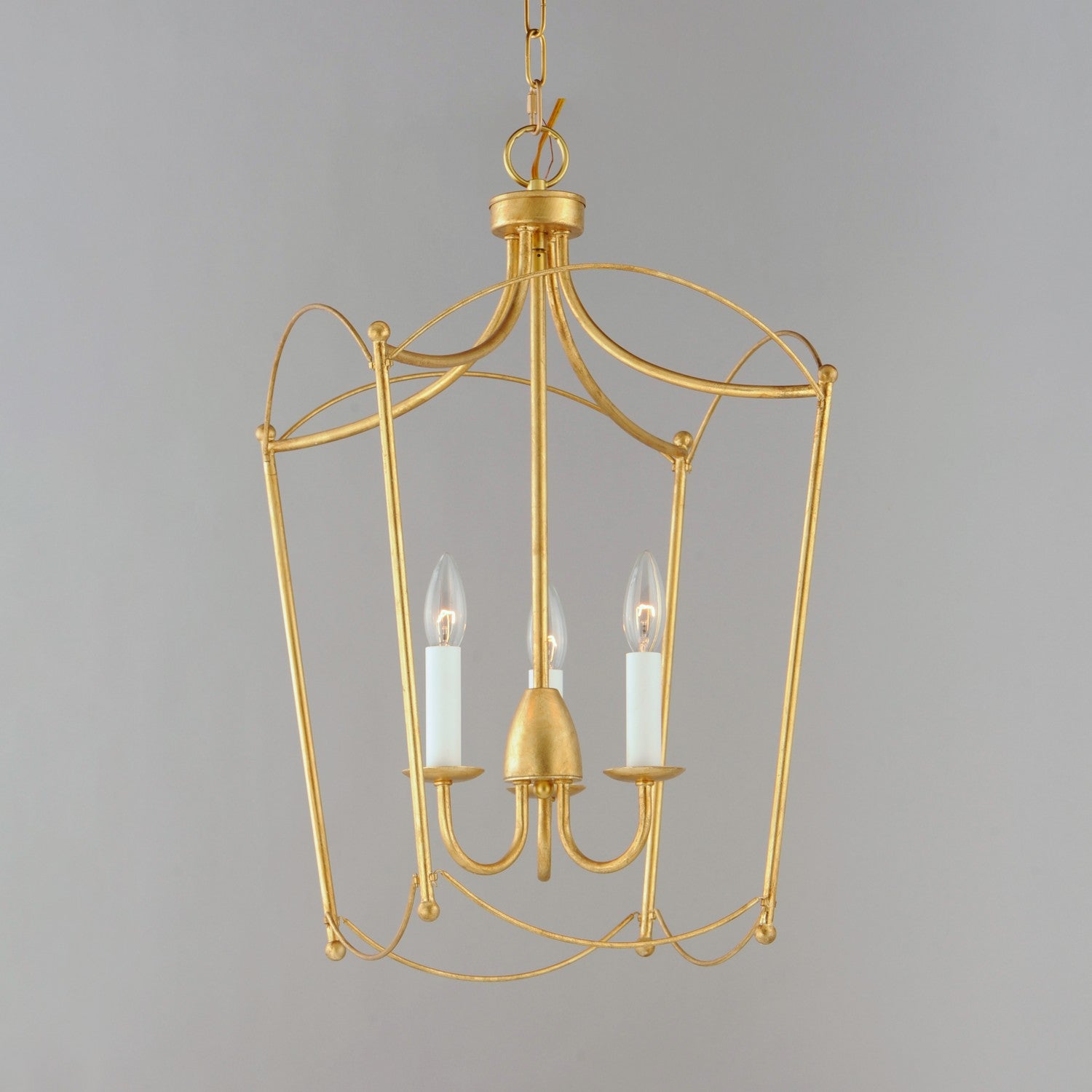 Maxim - 12163GL - Three Light Pendant - Plumette - Gold Leaf