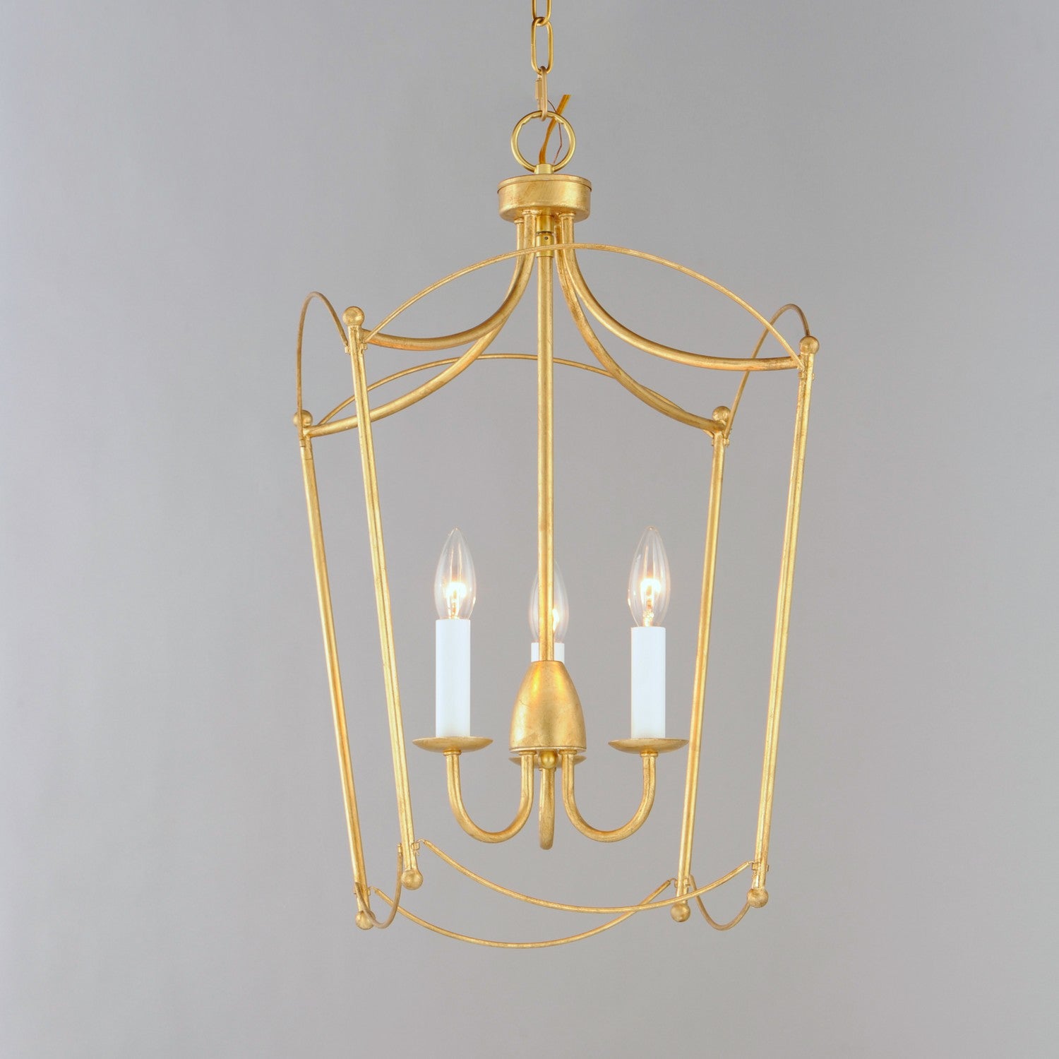 Maxim - 12163GL - Three Light Pendant - Plumette - Gold Leaf