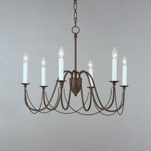 Maxim - 12166CHB - Six Light Chandelier - Plumette - Chestnut Bronze